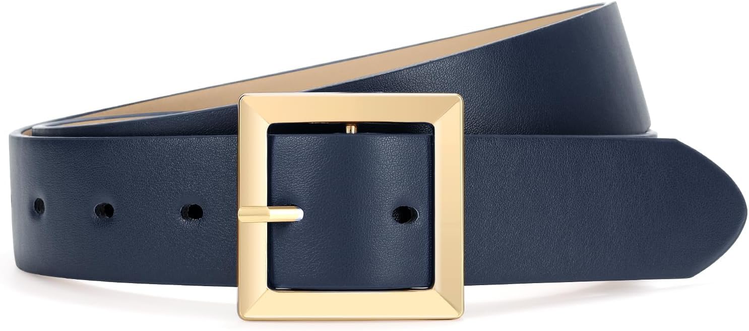 WOWOGO Women Leather Waist Belts for Jeans Pants Dresses