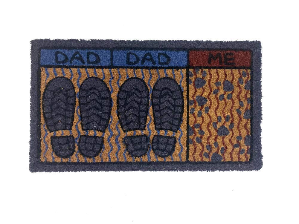 De'Carpet Felpudo LGTBIQ Coco Entrada Casa Original Moderno Huellas Familia Mascota Felpudo Coco Entrada Casa Original Moderno Huella Familia Mascota Papas 40x70 40x70