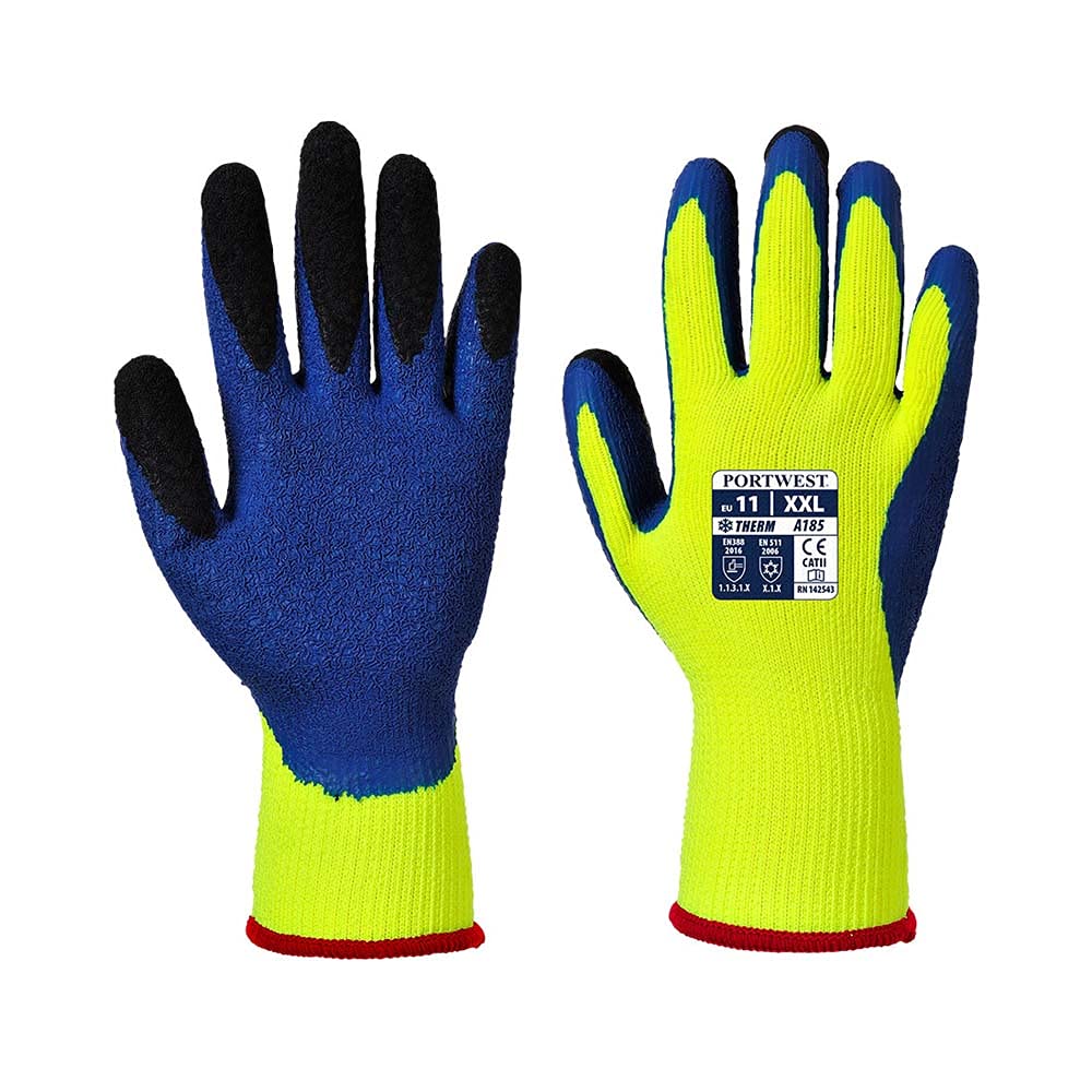 Portwest Yellow Duo-Therm Glove L /Bl (Pack Of 12)