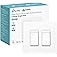 Kasa Smart Dimmer Switch 2-Gang HS220-2, Single Pole, Needs Neutral Wire, 2.4GHz Wi-Fi Light Switch Compatible with Alexa and