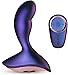 Hueman Intergalactic Anal Vibrador, Vibrador Anal con Control Remoto Inalámbrico y Parte Superior Curvada, Vibrador de Próstata –Vibrante Silencioso - Longitud Insertable 8,50 cm - Morado