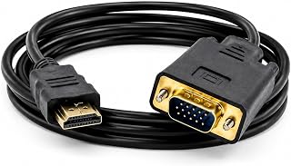 HDMI to VGA Cable 1.8M- Full HD Cord PC, Laptop to Monitor & LED TV