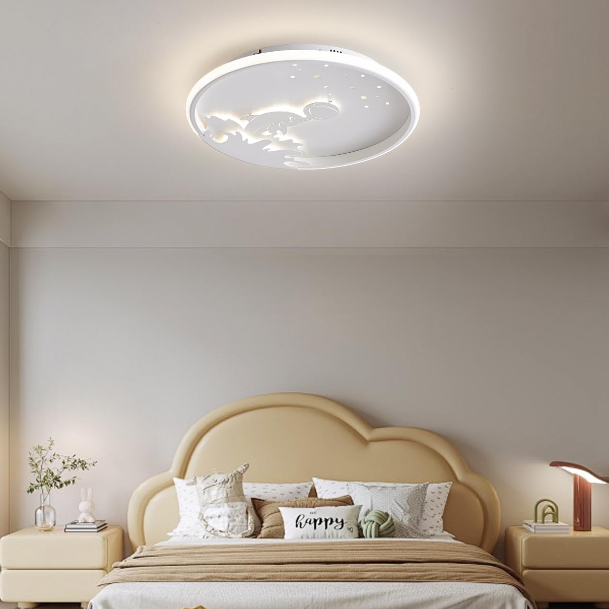 Wholede 24W 3000K-6500K Lampara Techo Regulable, Plafon LED Techo Con Mando A Distancia, Lampara LED Techo Modernos Para Dormitorio Cocina Salon Baño Comedor Pasillo 29.5CM