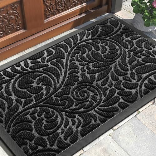 Yimobra Door Mat Outside Entrance 29.5x17, Waterproof Sturdy Outdoor Mats