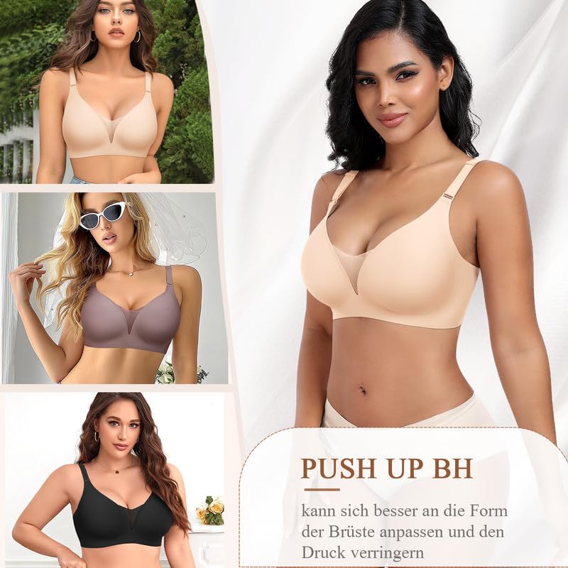 Soutien-gorge sans armatures anti-irritations doux et invisible