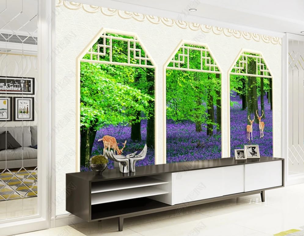 Papier peint intissé nordique grand format poster géant mural salon 200x140