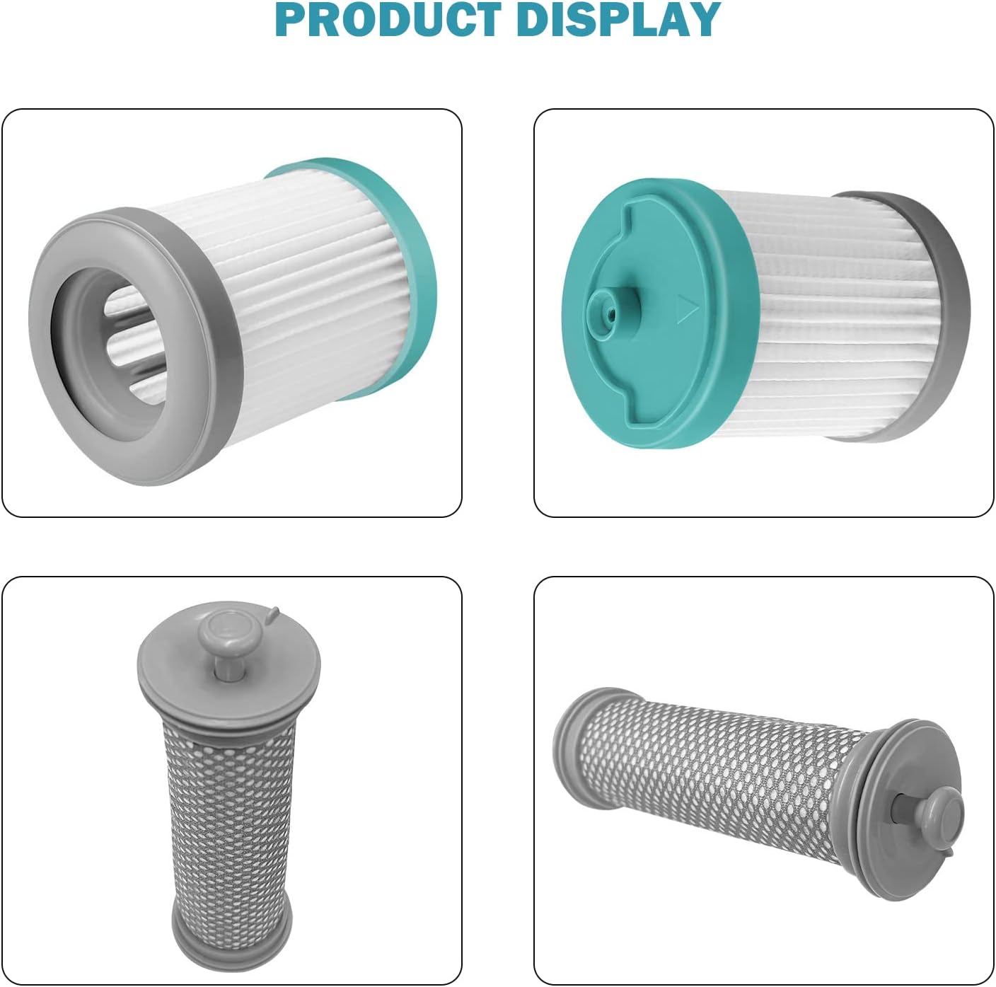 SaferCCTV Replacement Filter Compatible with Tineco A10 Hero/Master, A11 Hero/Master Vacuum Cleaner, EA10 PURE ONE X1 R1 T1 S1 MINI LITE, 3 Pack Pre Filter with 3 Pack Vacuum Filter