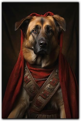 Miniatura 758 de Thuan Chow Chow Retrato de mascota con disfraz real de perro en un disfraz retrato de perro con vestimenta Retrato medieval de mascota retrato