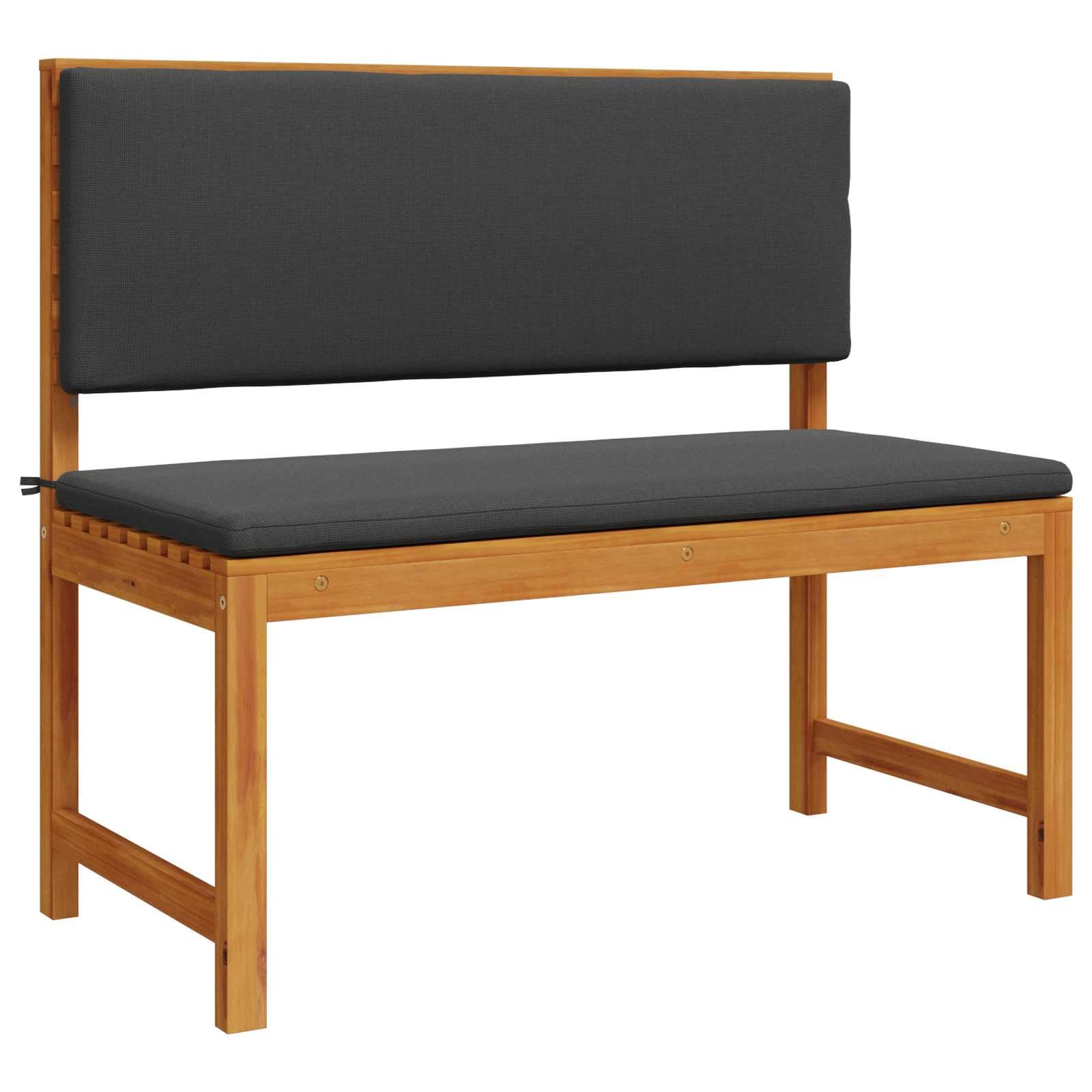 Chaise de jardin en bois d'acacia massif marron style moderne chic