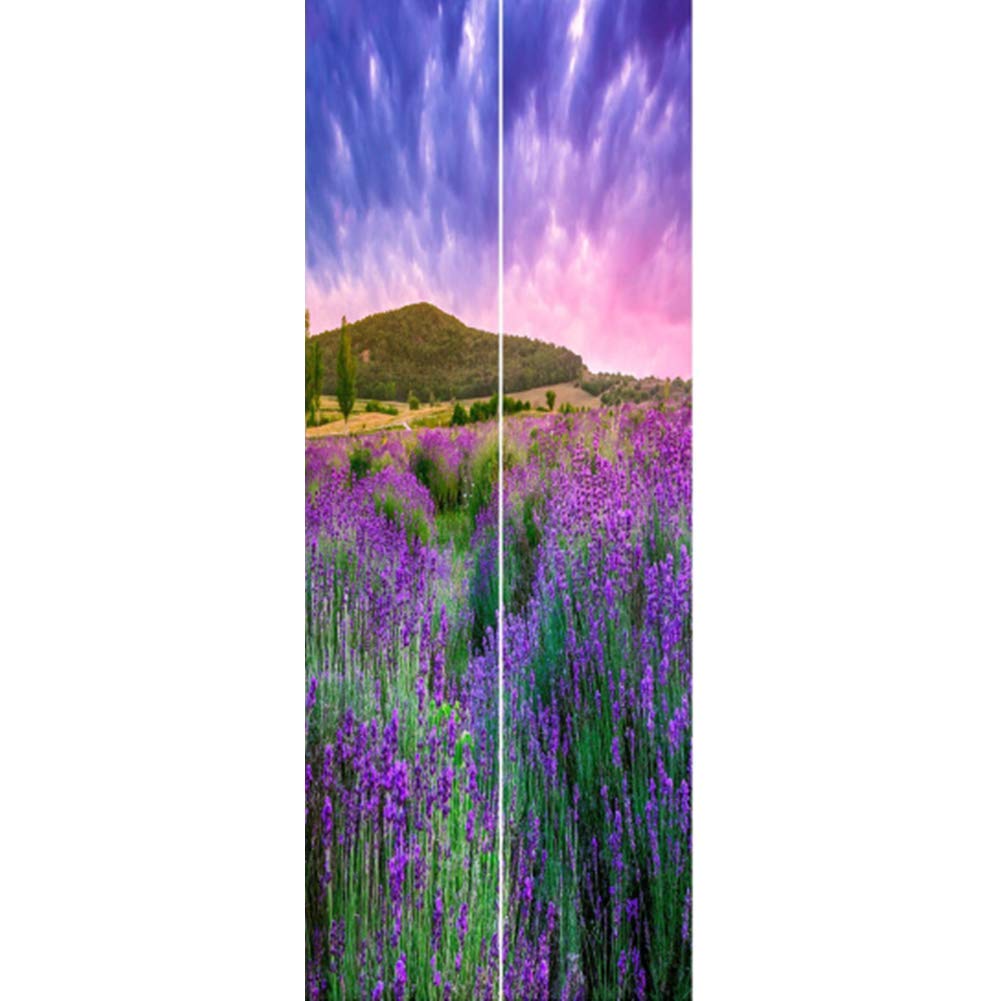 Sticker Porte Effet 3D FEIFAN 022 - Poster de Porte Motif Créatif Salon Cuisine 38.5x200cm