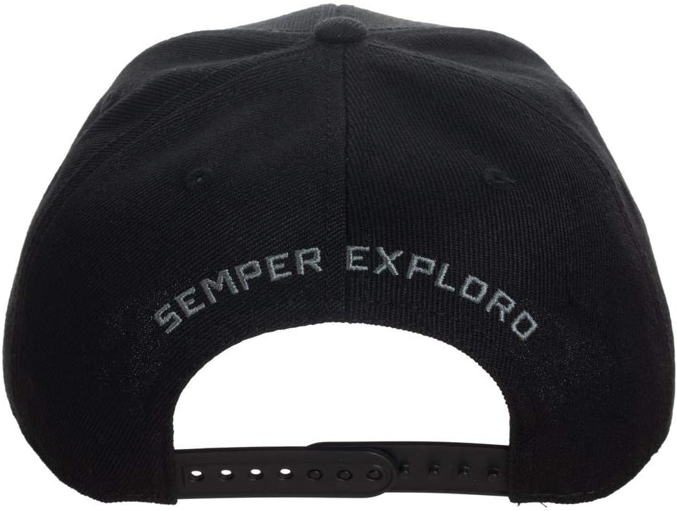 Bioworld Star Trek Semper Exploro Snapback Mens Hat Black