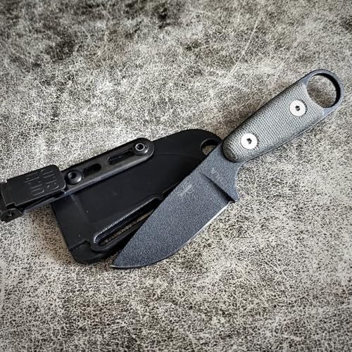 2 Stück Feste Klingenclips mit Schrauben, Scheide Taillenclip Messerscheide, Messerscheide für Outdoor Militärfans, Unterlegscheiben, Kompatibel mit Kydex Ulticlip, 85 x 15 mm, Schwarz