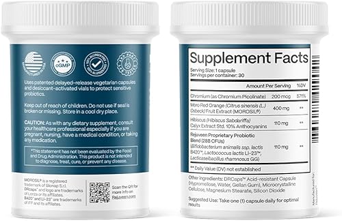 Miniatura 9 de Provitalean Metabolism Fuel for Women | Antojos silenciosos para grasa del vientre y cinturas resistentes | Probiótico B420, Morosil, cromo |