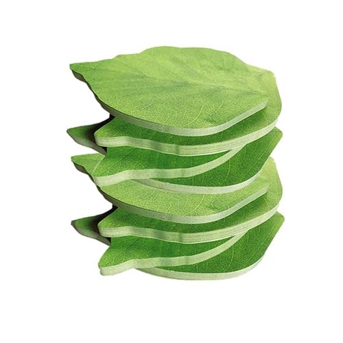 Funny live Leaf Sticky Note Pads Memo Pads Anti-Forgetting Reminder Note DIY Decoration Home Wall/Photo Wall Decoration,50 Sheets/Pad,8 Pads,400 Pages in Total
