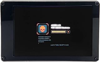 Computer Temp Monitor, Custom Layout 360° Rotation PC Temperature Display Brightness Stepless Adjustment Multi System Support 3.5in IPS for Office