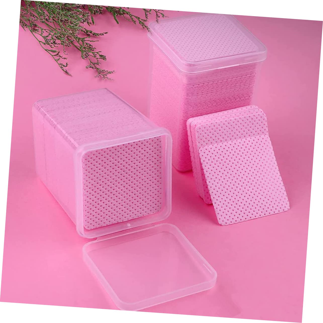 Gogogmee Professional Nail Polish Remover Wipes 400pcs Glue Bottle Wiping Pad Glue Residue Remover for Salons and Home