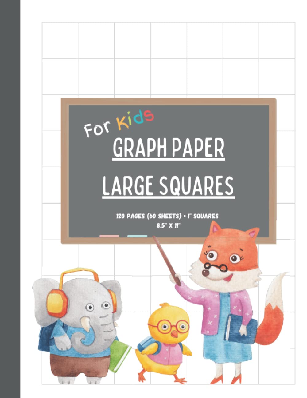 Graph Paper for Kids 1 Inch Squares Large Box Graph Paper