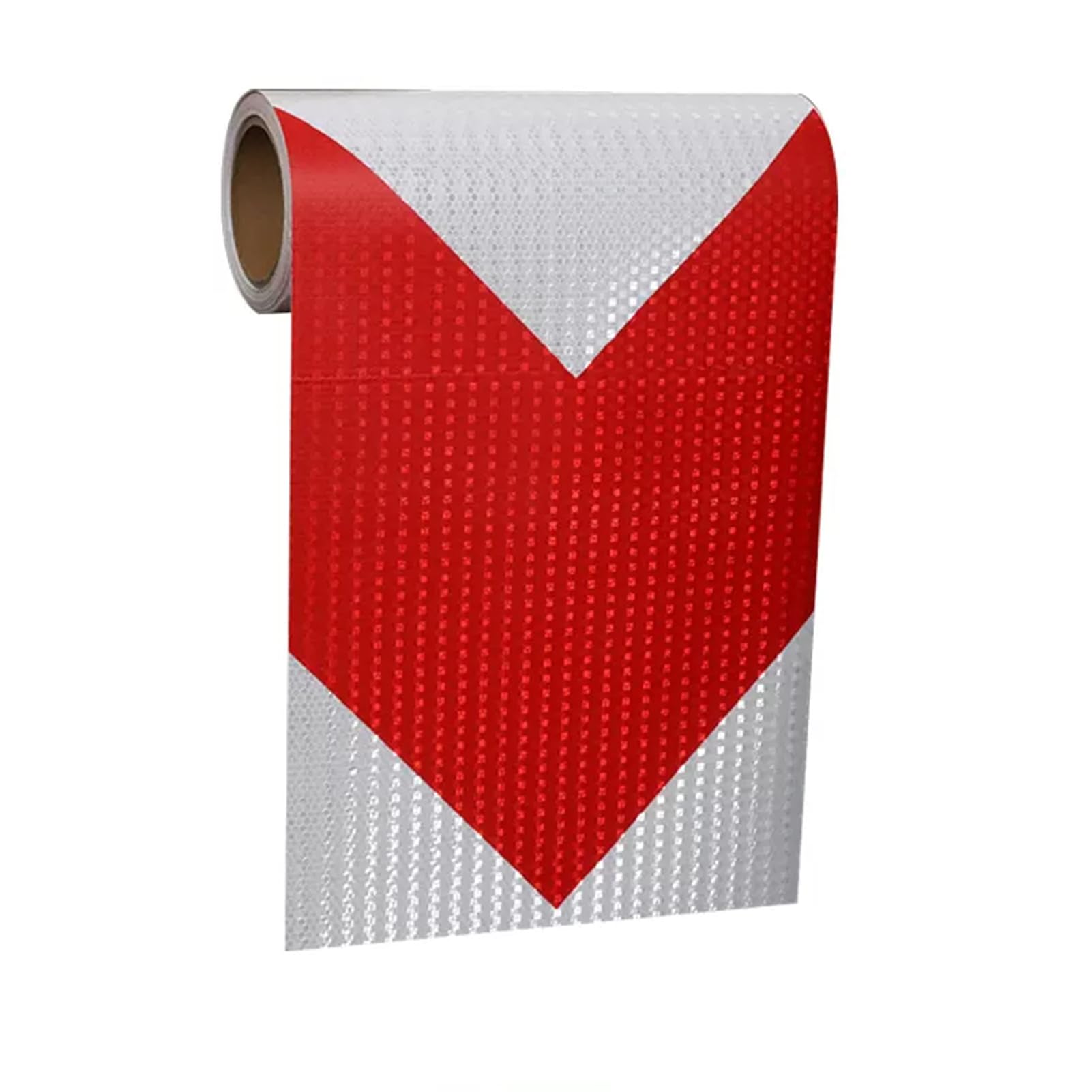 Nastro riflettente in PVC, autoadesivo, 1 rotolo, 30 cm x 3 m, multicolore (rosso bianco)