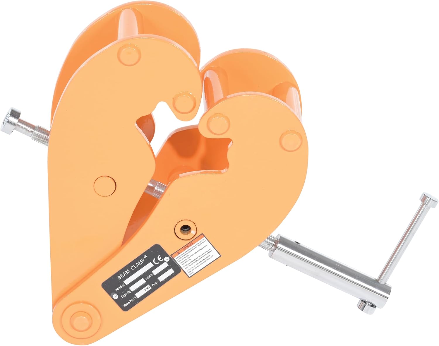Vestil BC-8 Steel Beam Clamp, 8000 lbs Capacity,3-1/2" to 12-1/4" Flange Width