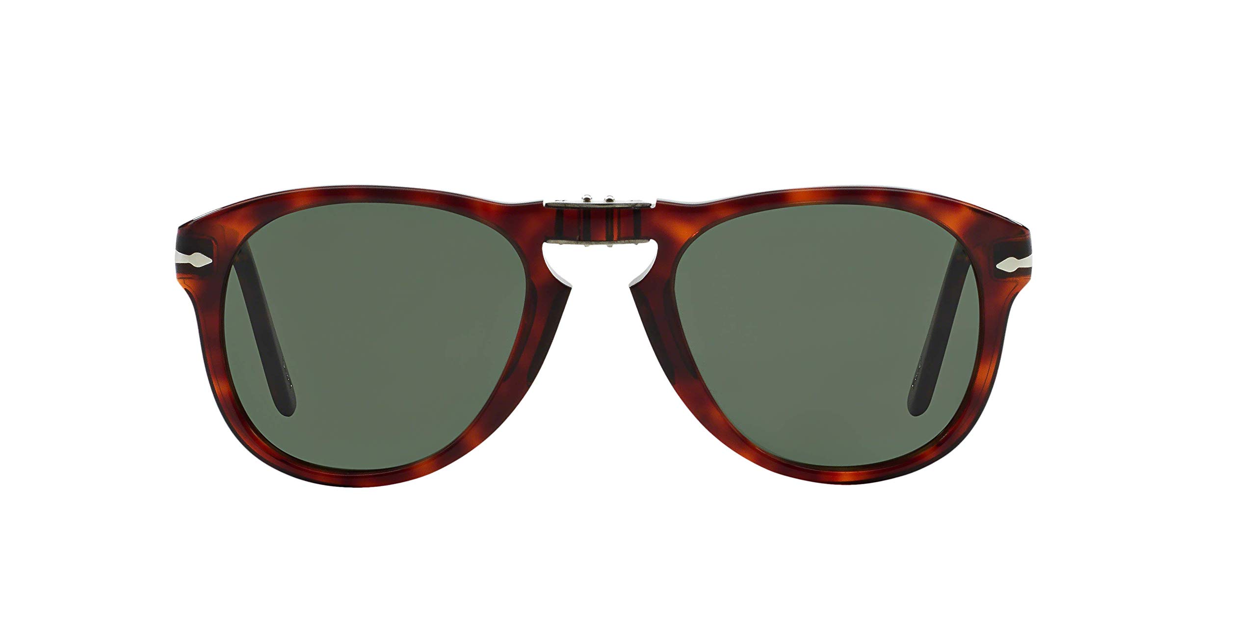 Persol PO0714 Faltbare Aviator Sonnenbrille Polarisiert 52 mm, Braun (Gestell: Havana Glas: Grey 24/31), 52