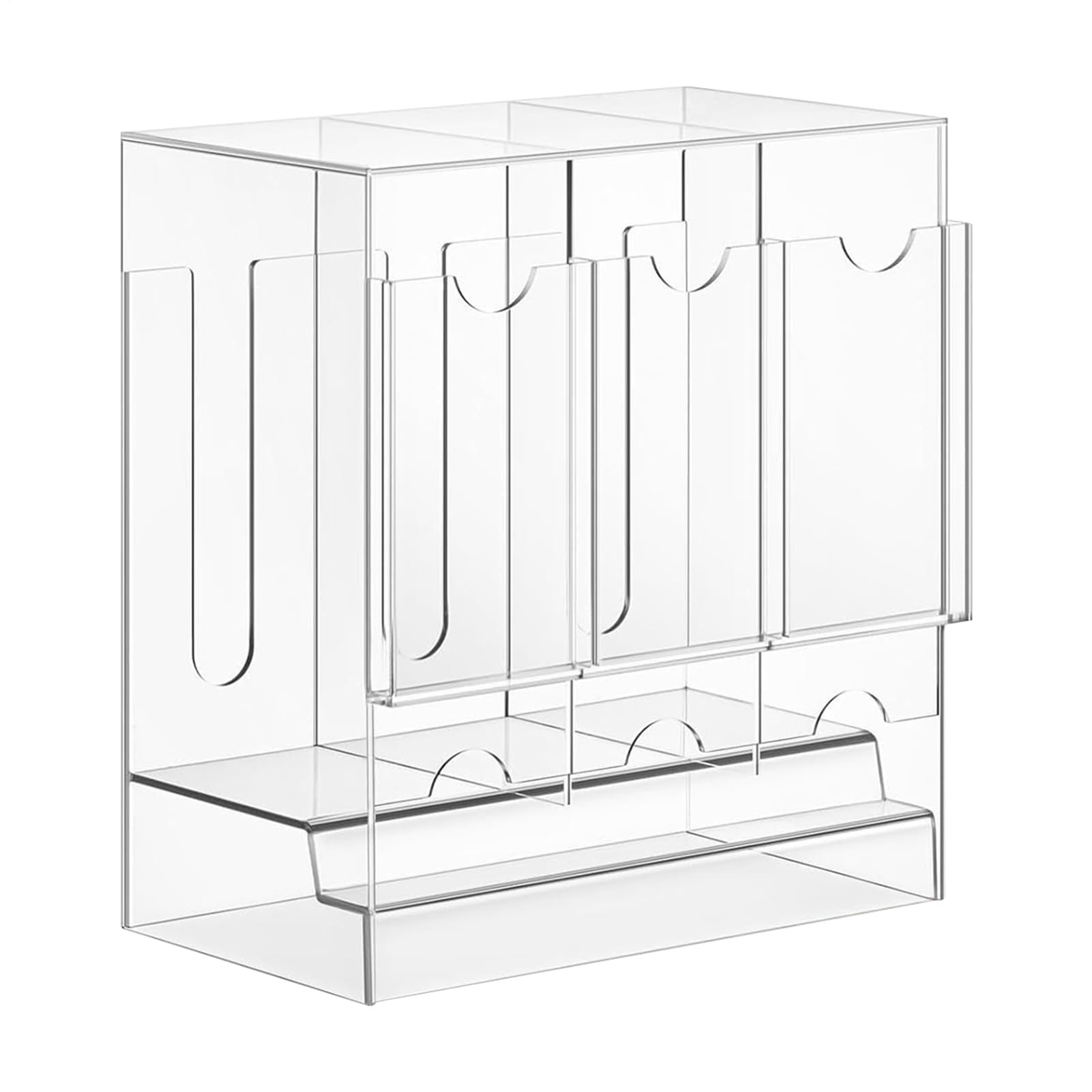 Sammelkarten-Spender Acryl-Display mit Aufbewahrungsschutz-Vorrichtung und | 3-Slot Sammelkarten-Booster-Aufbewahrungsbox Für Zimmer Sammlung Schreibtisch Zuhause Display Aufbewahru
