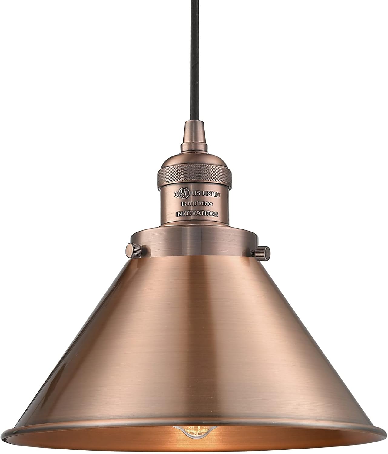 Innovations 201C-AB-M10-AB 1 Light Mini Pendant, Antique Brass