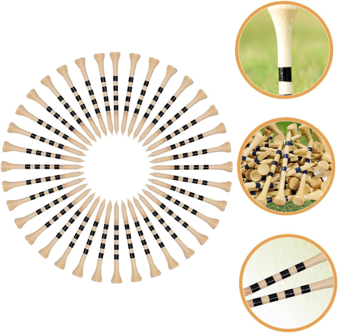 VICASKY Golf Tees Practical Golf Pegs for Training Easy to Use Install Stable Design