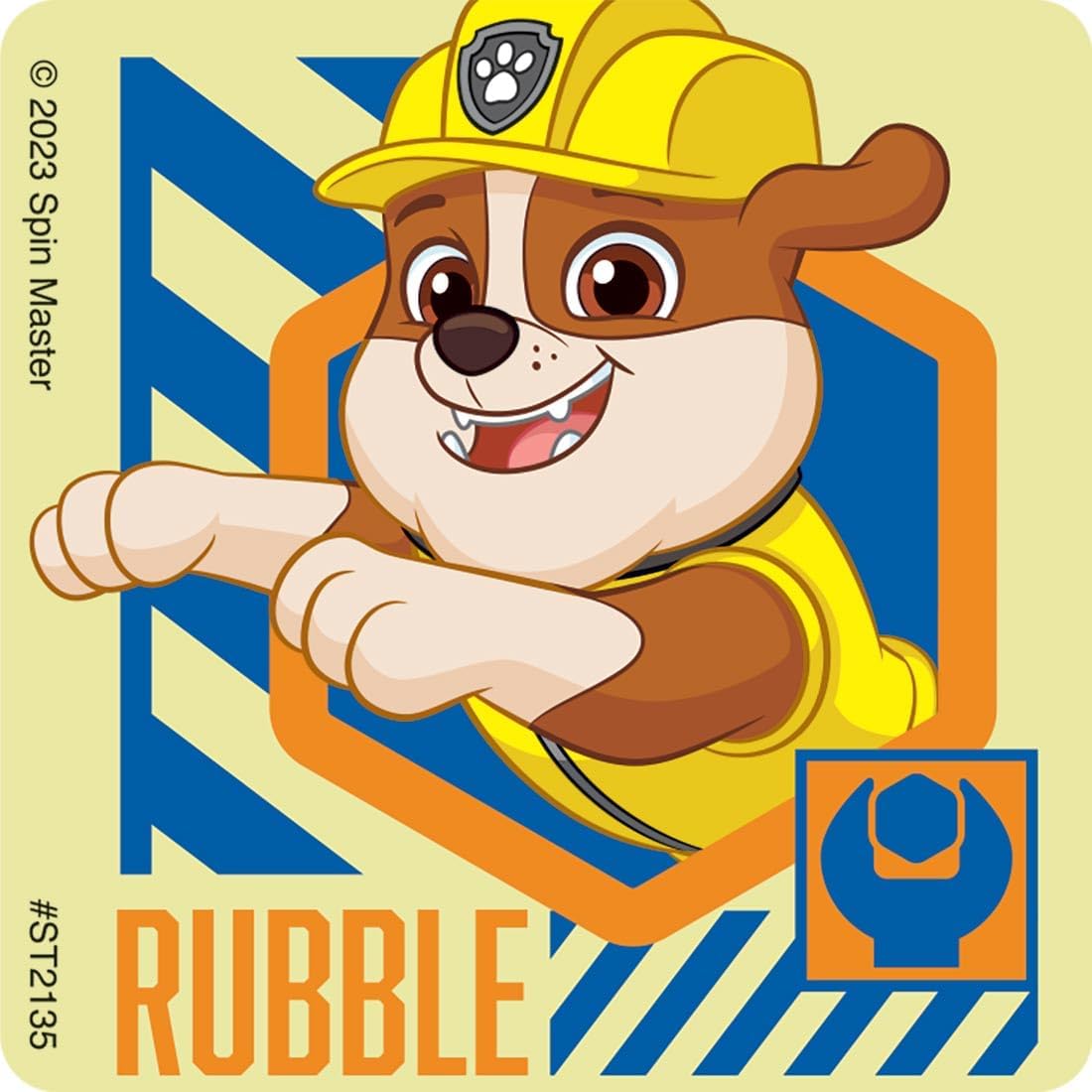 SmileMakers PAW Patrol Signature Stickers, Multicolor, Paper, 2.5 Inches, Square Shape, 100 Count, Made in USA