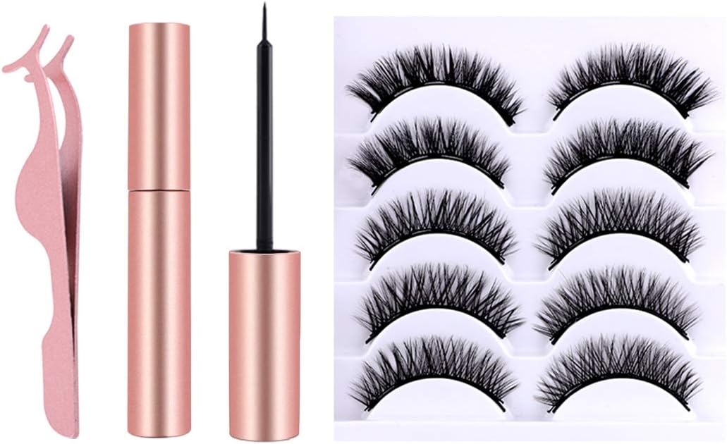 Magnetic Eyelashes, Magnetic Eyeliner ，Waterproof Smooth Liquid Eye Liner Eyeliner and Natural Look ，For Use With Magnetic False Eyelashes