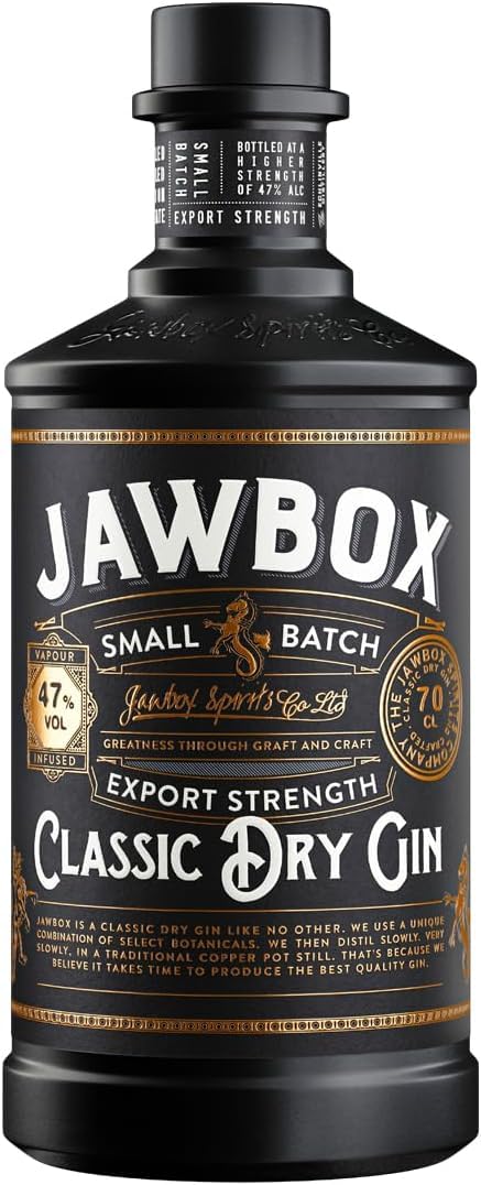 Jawbox Small Batch Classic Dry Gin, 70 Cl, The Bottle Club