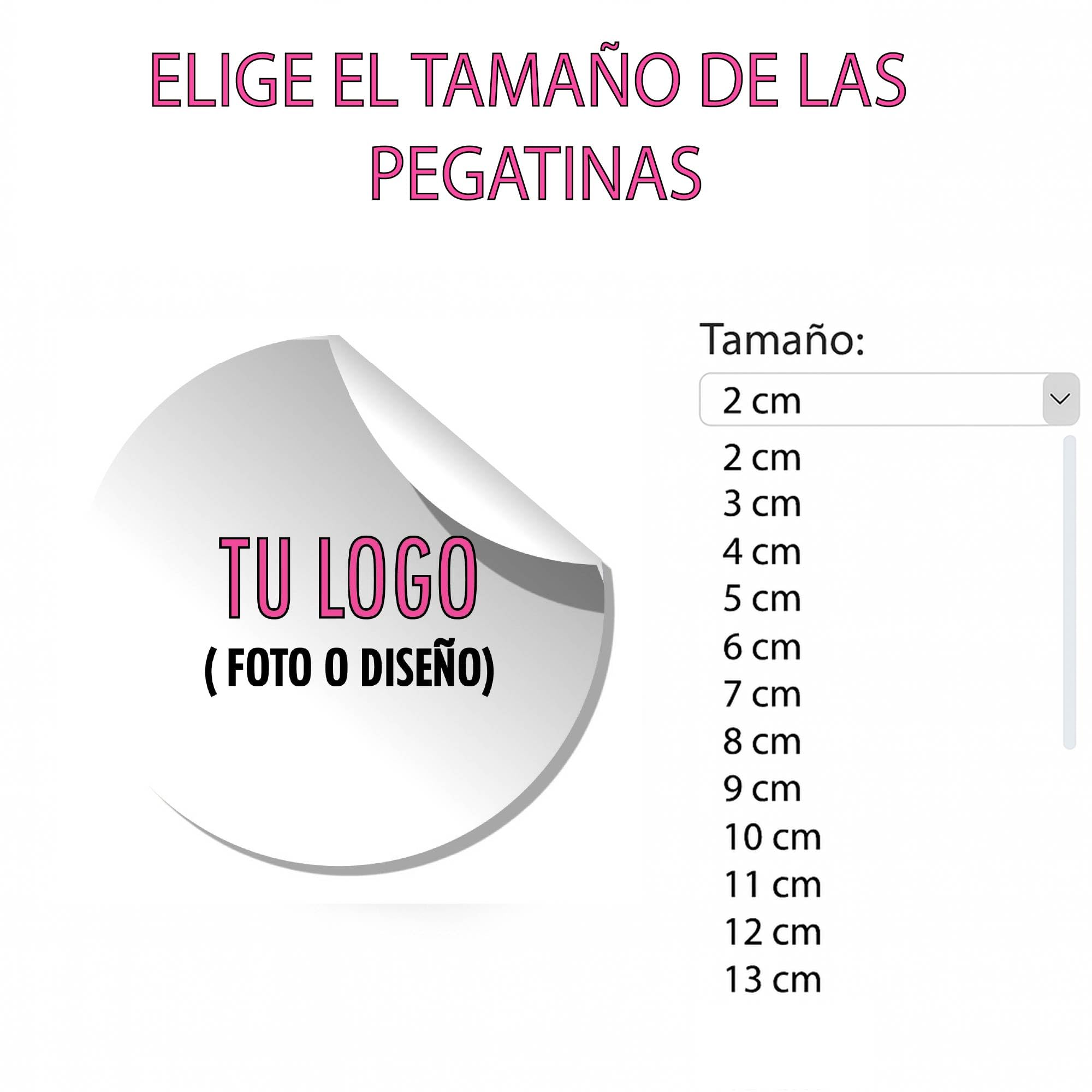 Pegatinas Personalizadas Multiusos 100 Stickers Redonda para Regalos, Eventos, Logo, Libros, Packaging