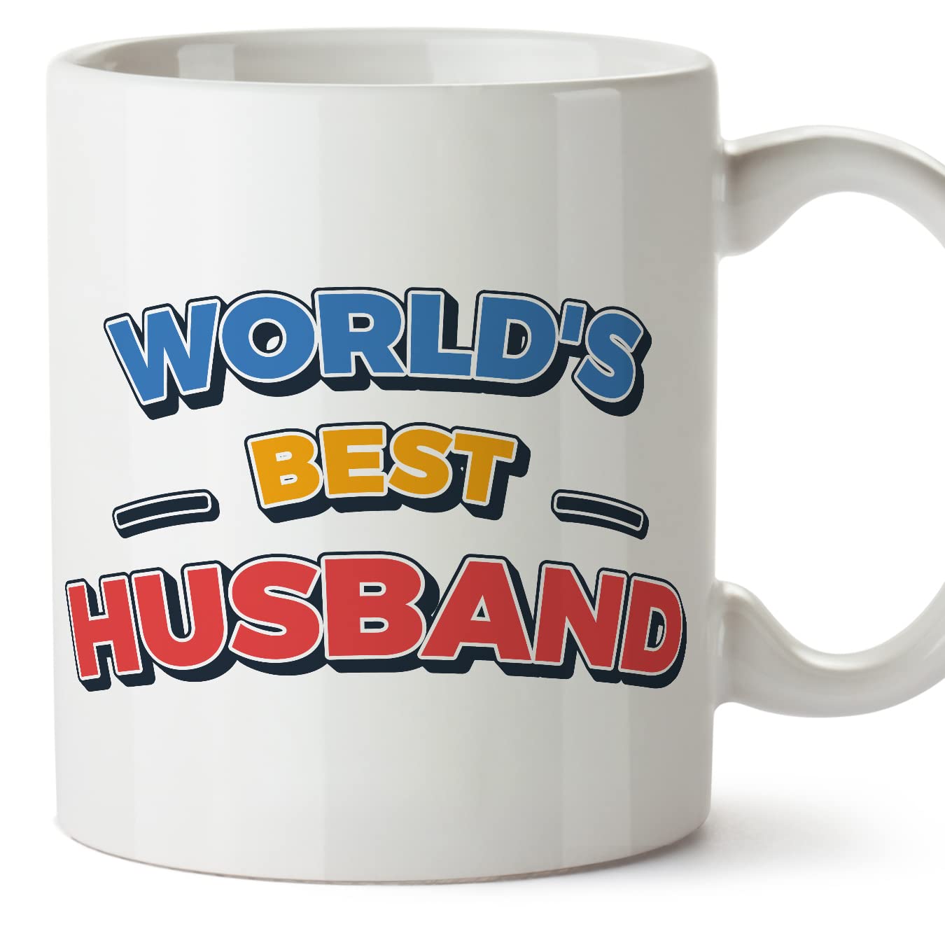 MUGFFINS Husband Mug - in English - World's Best! - Funny Gift - Ceramic 11oz Mug