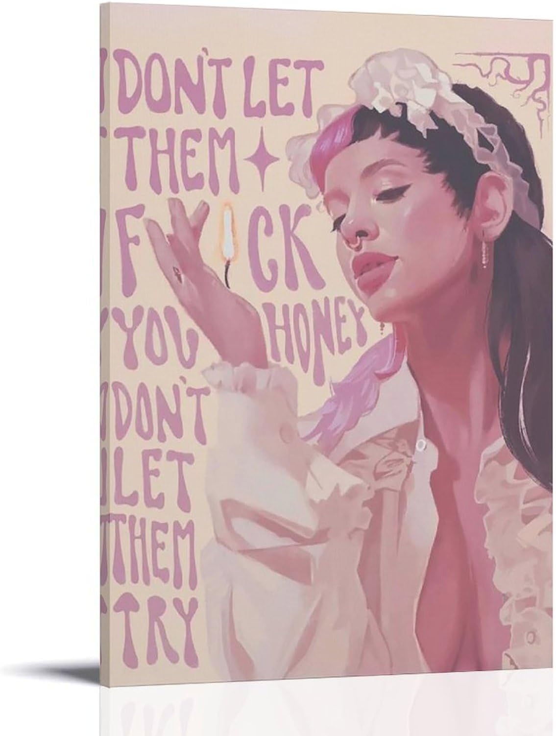 NWQV Melanie Poster Martinez Singer Retro Poster Wall Art Decorative Painting Bedroom Painting Posters 08x12inch(20x30cm) Frame-style