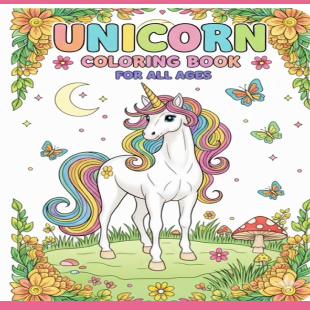Unicorn Coloring Book for all ages: for Kids and Adults