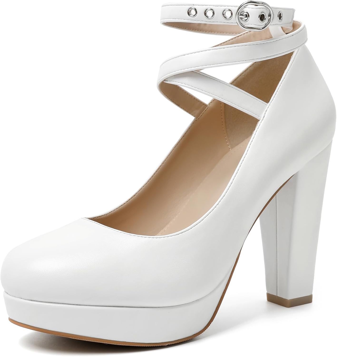 Mostrin Fashion Vintage Womens Small Bowtie Platform Pumps Ladies Sexy High Heeled Shoes