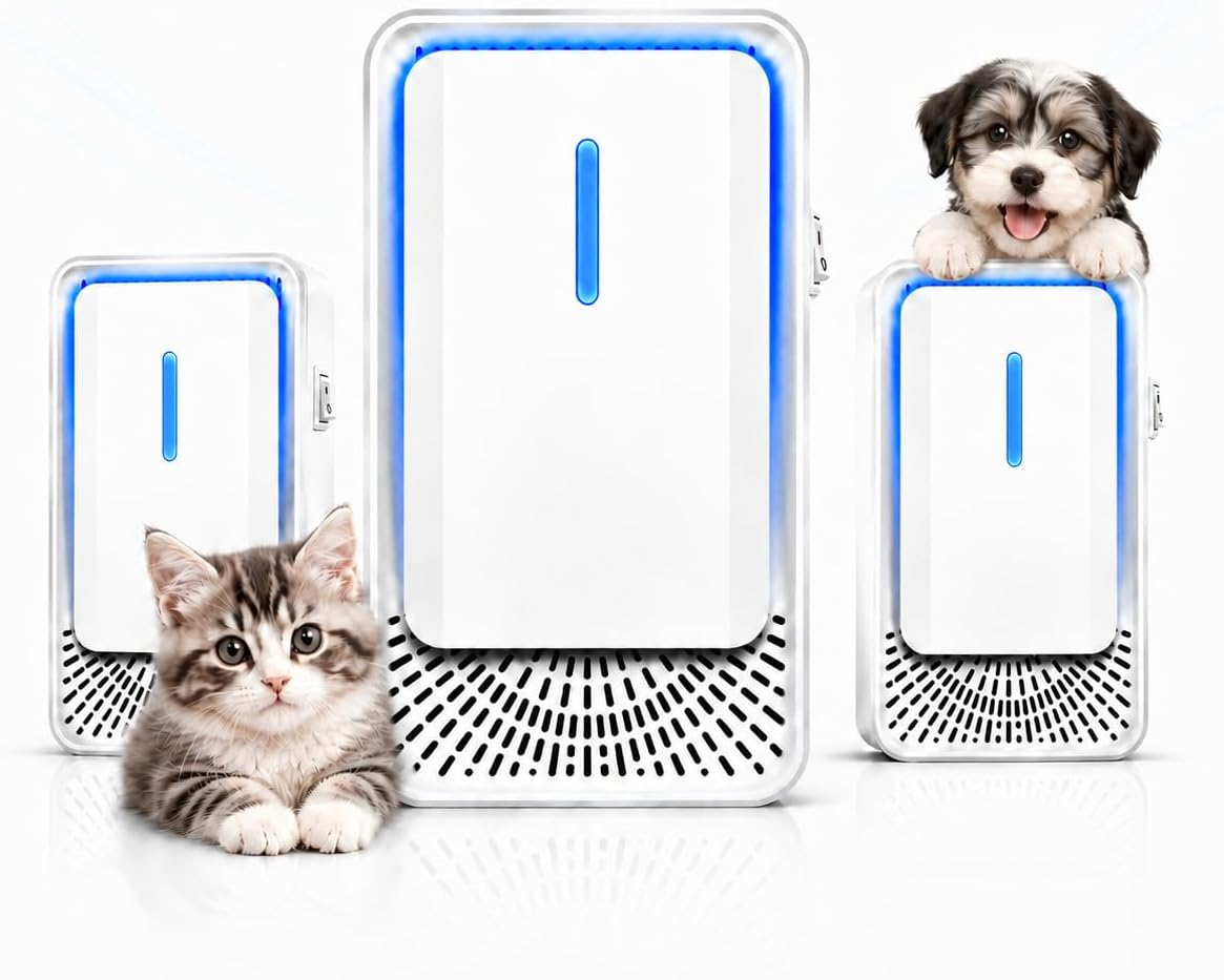 Cat Litter Deodorizer, 3 Pack Air Purifiers and Odor Eliminator for Home