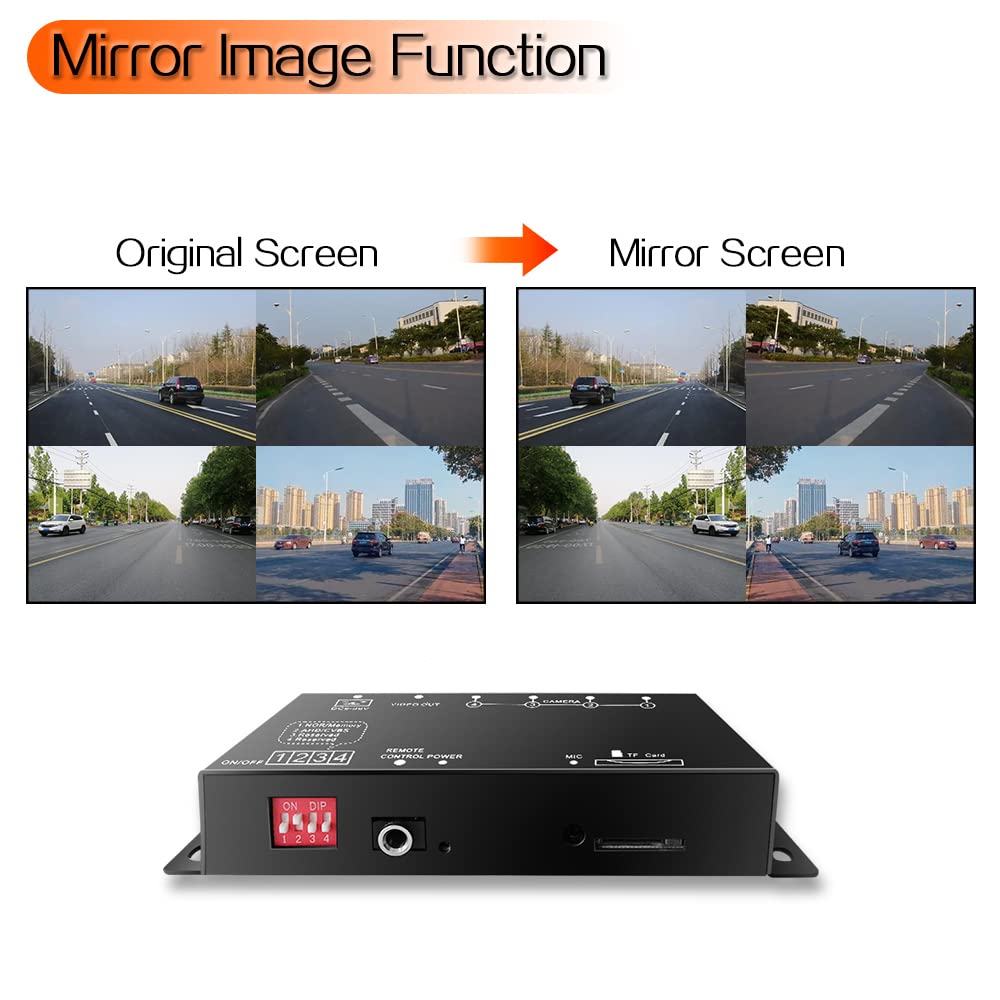 Mini 4 canales 720P HD DVR portátil DVR para cámaras de vigilancia AHD CCTV, soporta grabación de vídeo en bucle, grabación de audio, múltiples idiomas OSD, admite tarjeta de memoria de 128 GB en máx