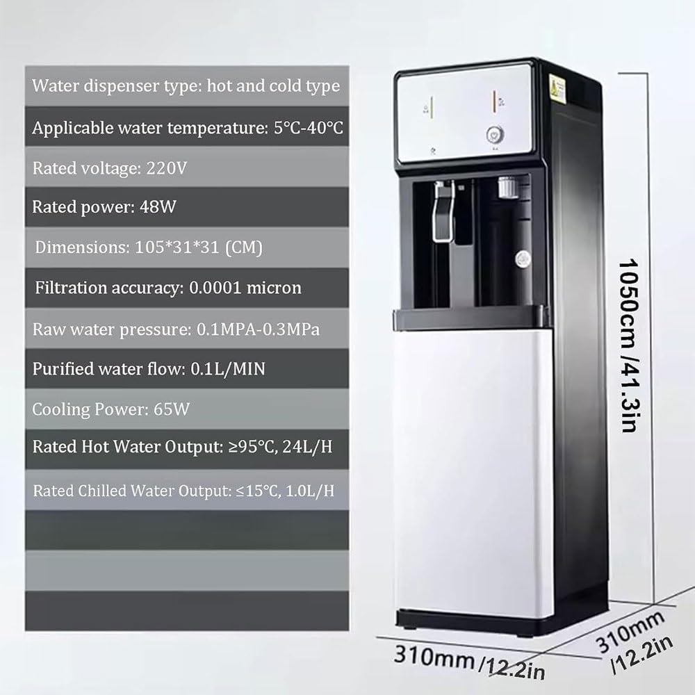 Sofortiges Kochen Wasserspenders, Wasserspender Mit Wasseranschluss, 3 Temperaturstufen, kühler & Wasserspender Für Trinkwasser Für Zuhause Und Büro