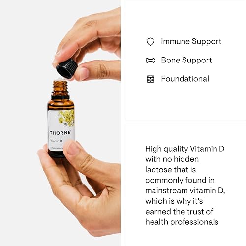 Miniatura 4 de Thorne - Líquido de vitamina D dispensador medido suplemento para huesos y músculos saludables 1 onza líquida