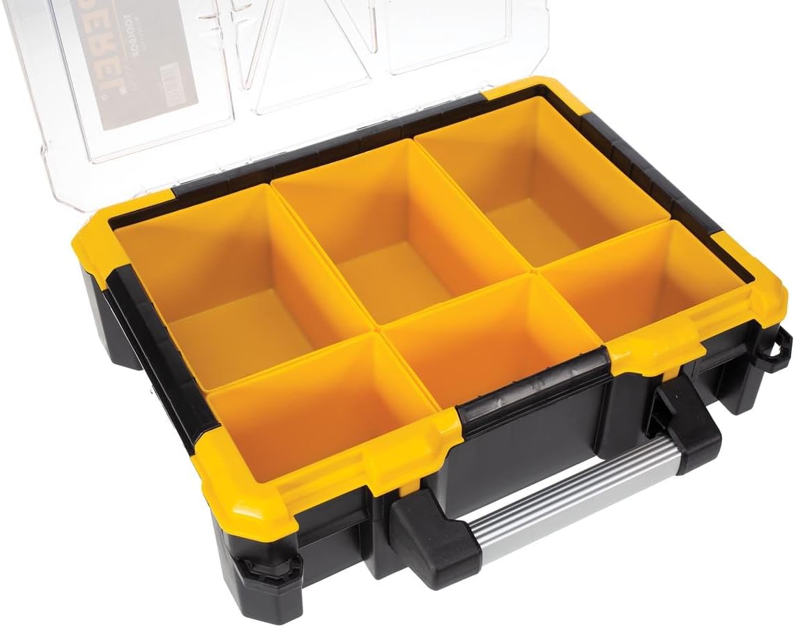 Perel OSC15 15-Inch Plastic Storage Case with Removable Bins