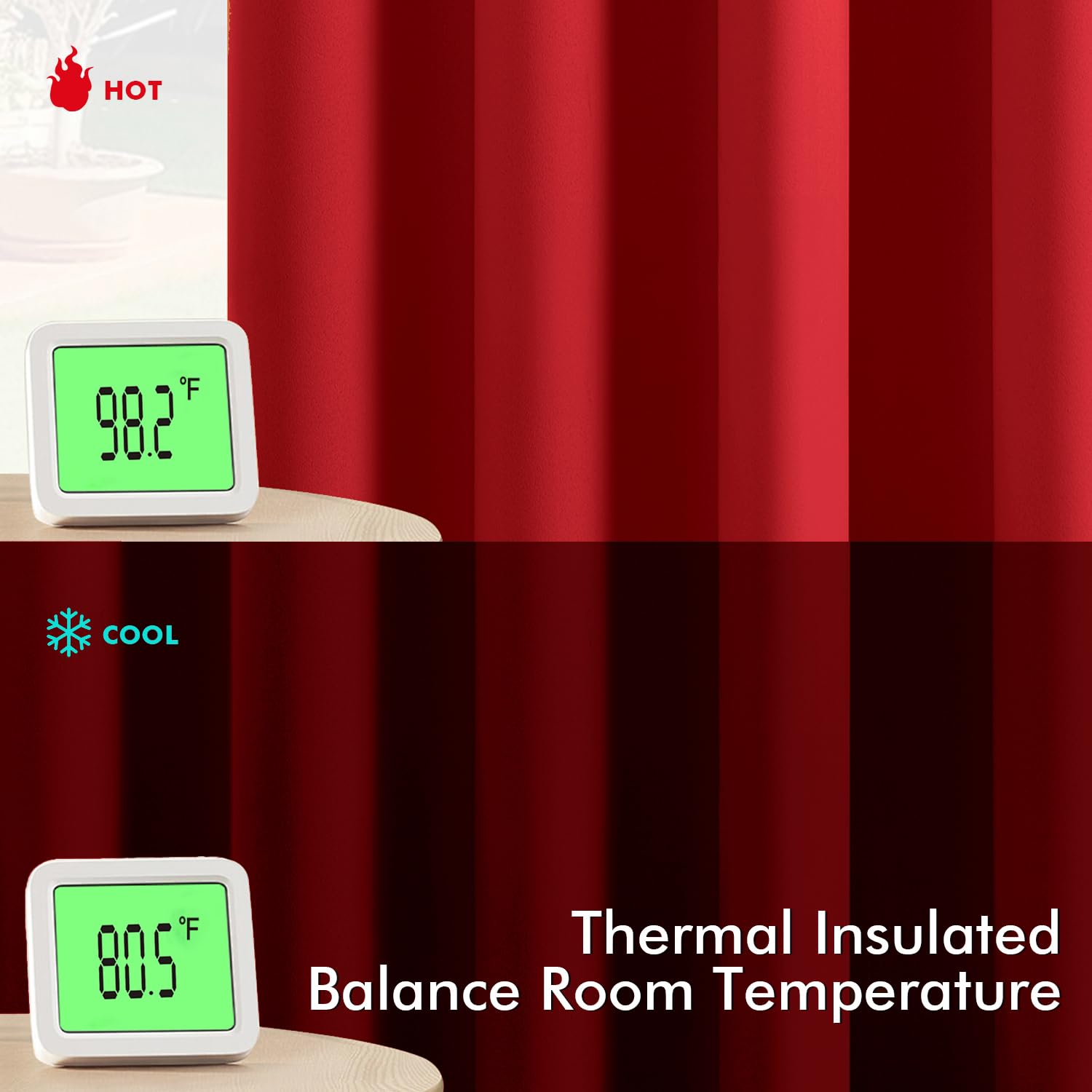 MIULEE Baby Pink Blackout Curtains for Girls Bedroom Living Room 63 Inches Long 2 Panels, Nursery Thermal Insulated Room Darkening Drapes Solid Grommet Top Noise Reducing Window Curtains 40x63 Inch: 40"W x 63"L (Pack of 2) Red