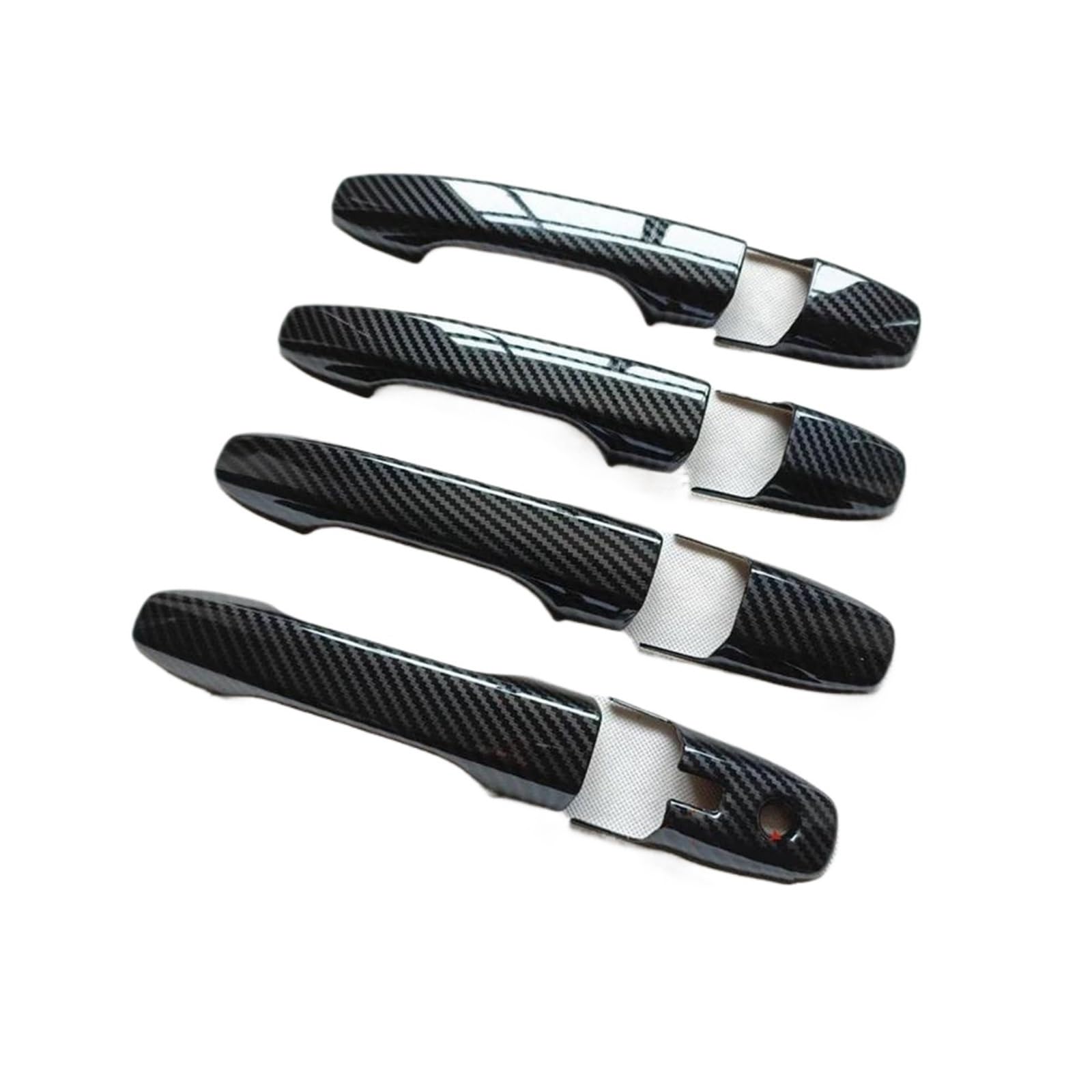 Hckclmbmzw Style1 For Toyota For Raize For Daihatsu For Rocky A200 2020 2021 2022 2023 Car Door Handle Cover Trim Plastic Imitation Carbon Fiber Door Handle Cover(Style1)