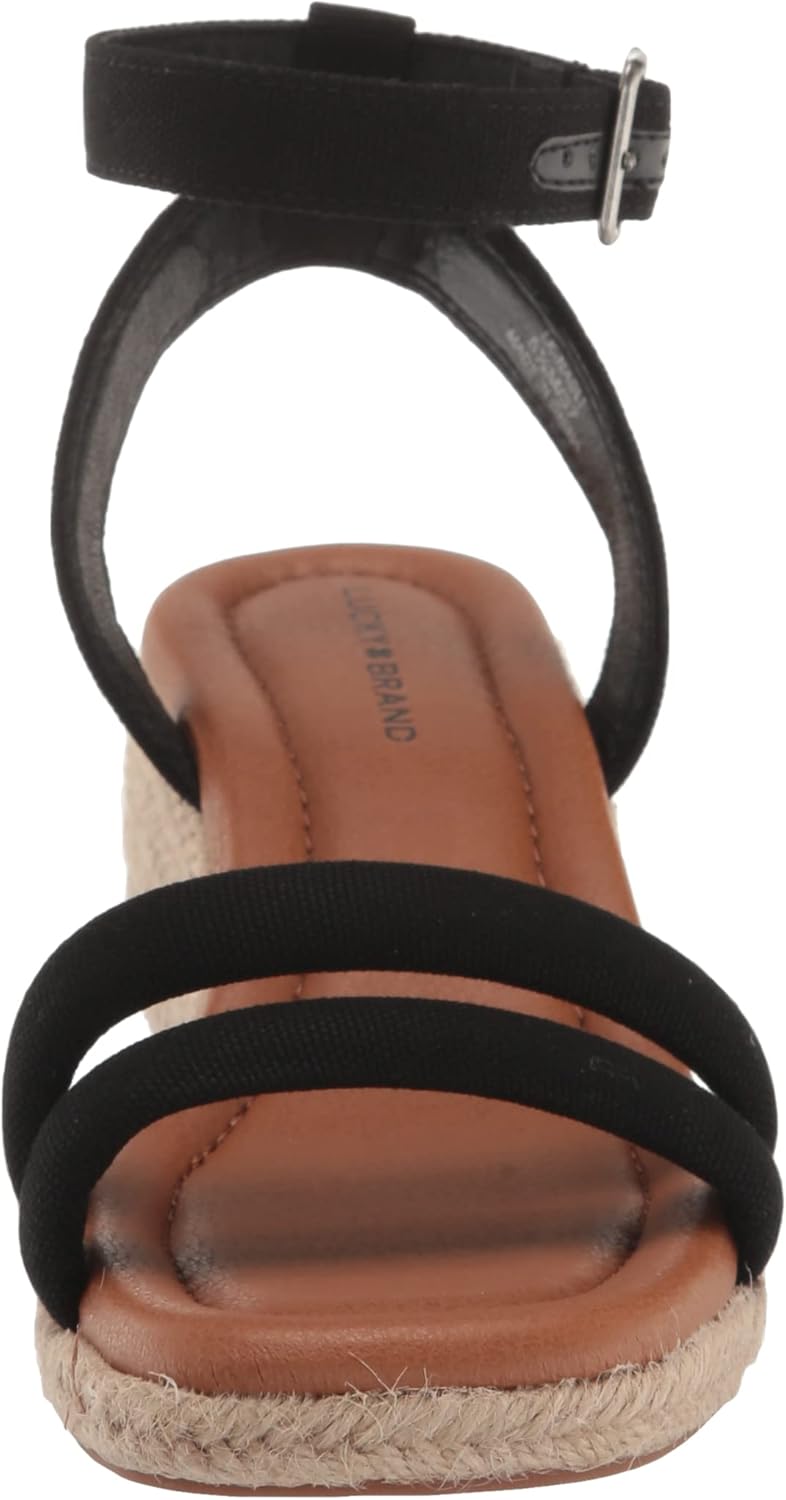 Lucky Brand womens Nasli Espadrille Wedge Sandal