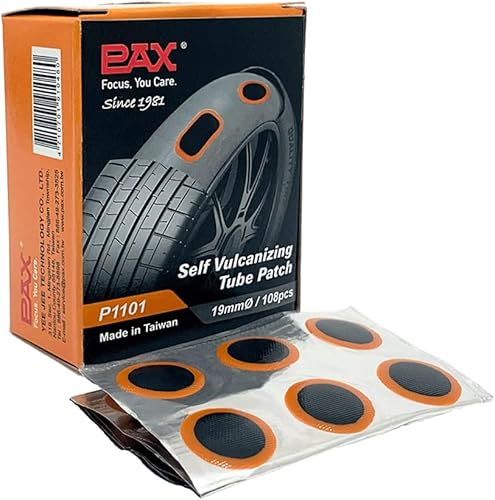 Miniatura 8 de PAX 96 parches redondos de tubo interior de 0.984 in (1 pulgada), kit de reparación de pinchazos de goma para bicicleta, bicicleta de carretera,