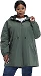 Plus Taille Veste de pluie légère pour femme, Vestes de brise-vent imperméables avec hotte pour voyager, Randonnée, quotidien