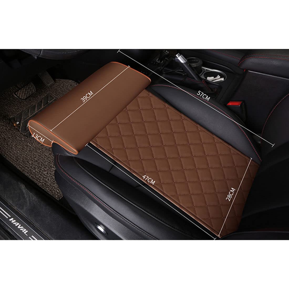 Cuscino per Sedile Esteso per Auto,Supporto Gambe Esteso Cuscino Sedile Auto Allungato,Cuscino Comfort Leg Support per La Guida A Lunga Distanza,autobus,treno,ufficio, casa,Black-Longstrip