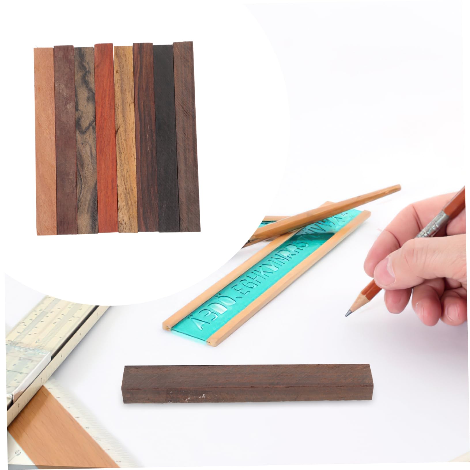 NUOBESTY 4 Ensembles Stylo Artisanal Bricolage Stylo En Bois Rotatif Géant Bâtons De Colle Chaude Ébauches De Stylo Recharges De Stylo Trousses De Stylos Stylo Thermique 8 Pièces * 4