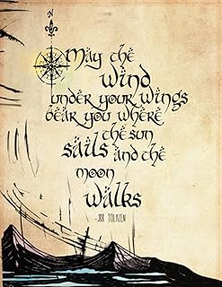 The Hobbit Notebook | Tolkien Quote | 8.5 x 11 | 150 lined pages: A Middle Earth Journal