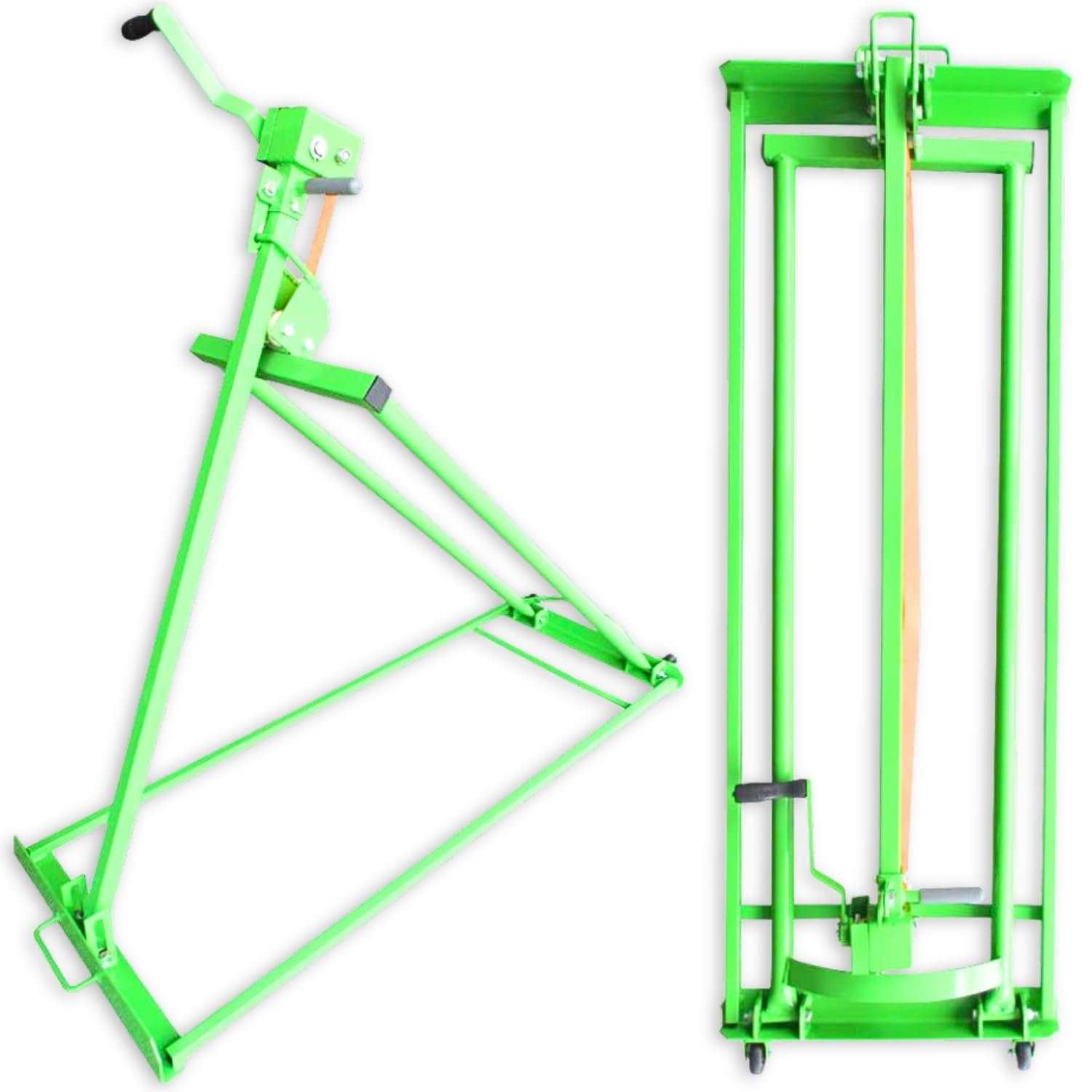 Ose Terre Jardin - Lève Tracteur Tondeuse, Pliable à roulettes, avec Treuil, Cric de Levage 500 kg, Inclinaison 40°, Hauteur Max 80 cm - Lève Tondeuse à Gazon Tracteur, Stable et Robuste