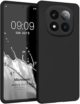 Microsonic Matte Silicone Xiaomi Redmi Note 14 Pro 4G K l f Siyah [Redmi Note 14 Pro 4G ile Uyumlu K l f - Siyah]